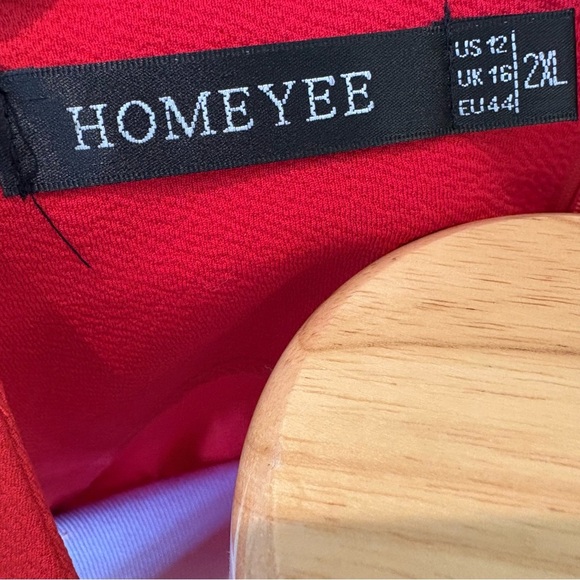 Elegant Cherry Red Office Siren Lacy Sleeveless Dress Sz 12 - Picture 9 of 10